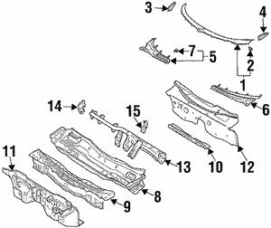 91167PA010 Subaru Clip