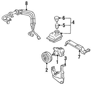 Subaru 34411AA011 Hydraulic Pump, steering system 34411AA011