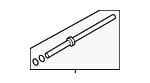 34116SA040 Subaru Steering rack shaft