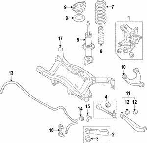 Subaru 20370FG012 Suspension Strut Support Mount 20370FG012