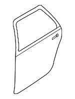 60409XA00D9P Subaru Door rear right