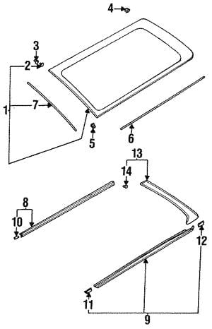65225AC030 Subaru Clip