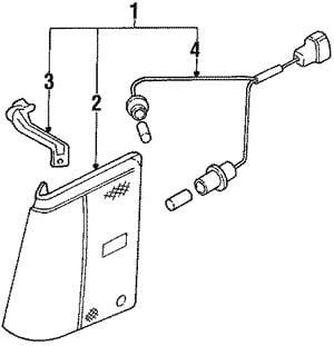 84912GA220 Subaru Combination Rearlight