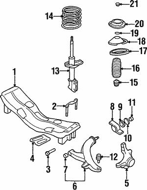 Subaru 20330AC020 Suspension spring front 20330AC020