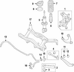Rear coil spring Subaru 20380FG080