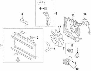 45119AG010 Subaru Engine cooling radiator
