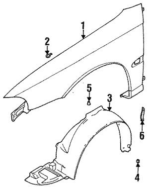 59131AA000 Subaru Clip
