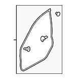 63511SC010 Subaru Door seal, front left