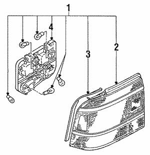 84912AA490 Subaru Combination Rearlight