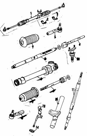 Subaru 731232000 Bellow kit, steering 731232000