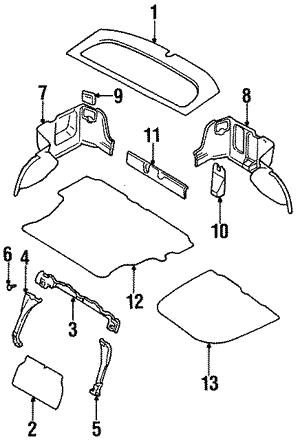 94518AC100MA Subaru Clip