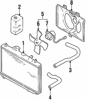 745181460 Subaru Engine cooling radiator