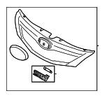 Radiator grille Subaru: 91121FG001 Subaru Grille radiator