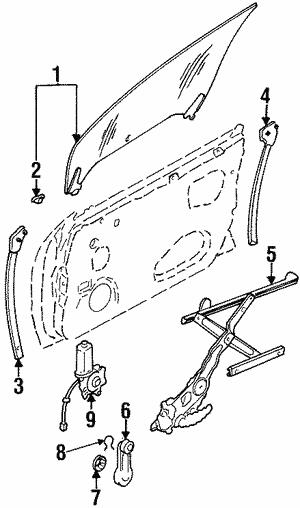 62112AC100 Subaru Window Regulator