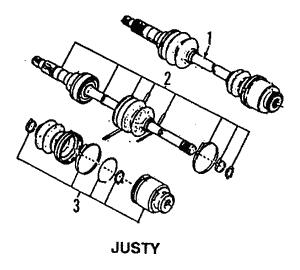 CV Joint Subaru Justy: 723291530 Subaru CV joint