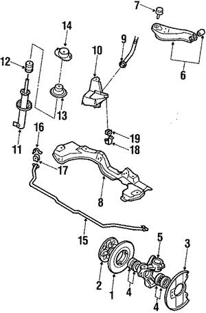 Subaru 799923110 Front wheel hub bearing 799923110