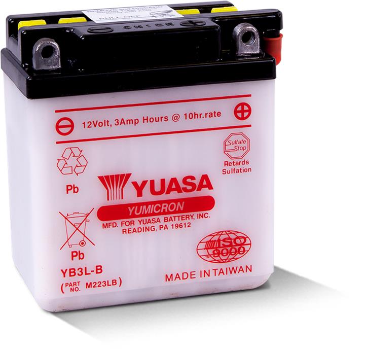 Yuasa YB3L-B Battery Yuasa 12V 3AH 25A(EN) R+ YB3LB