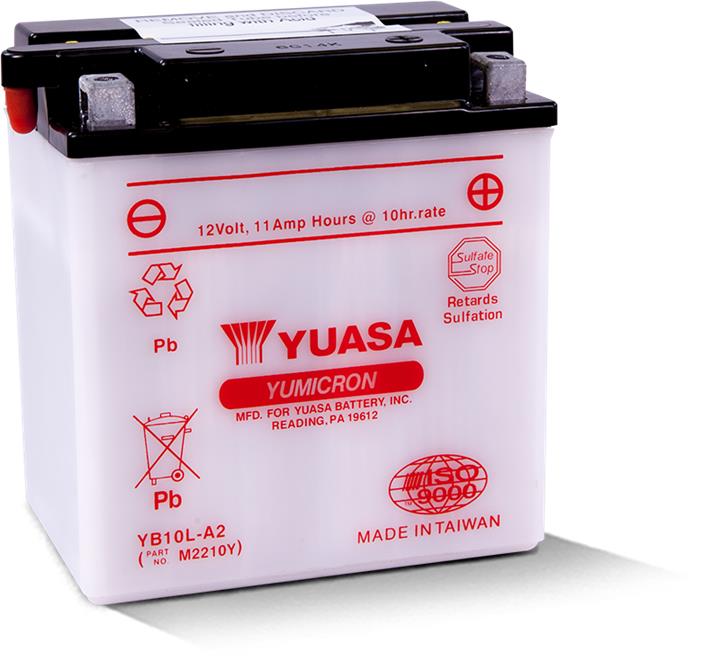 Yuasa YB10L-A2 Battery Yuasa 12V 11AH 130A(EN) R+ YB10LA2