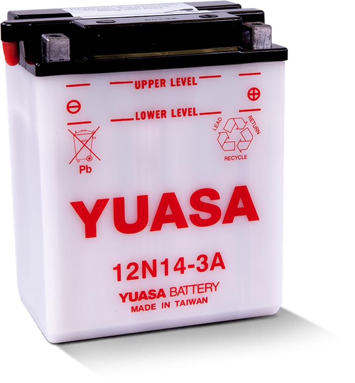 Yuasa 12N14-3A Battery Yuasa 12V 14AH 130A(EN) R+ 12N143A
