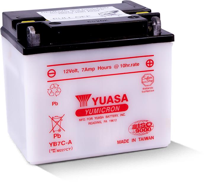 Yuasa YB7C-A Battery Yuasa 12V 8AH 90A(EN) R+ YB7CA