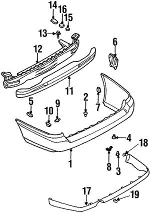 57724AC080 Subaru Bumper Cover Bracket