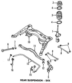 Subaru 20271PA010 Control Arm-/Trailing Arm Bush 20271PA010