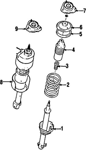 Subaru 21033GA140 Strut bearing with bearing kit 21033GA140