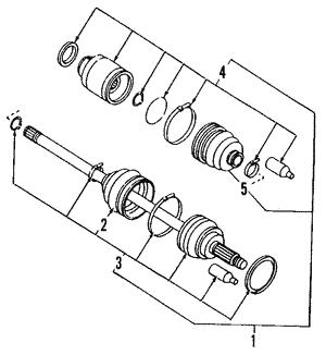 28396AG00B Subaru CV Boot