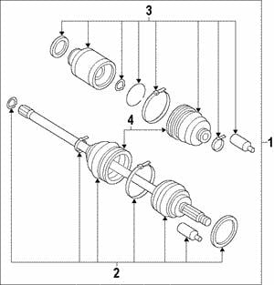 28321FJ000 Subaru Drive shaft