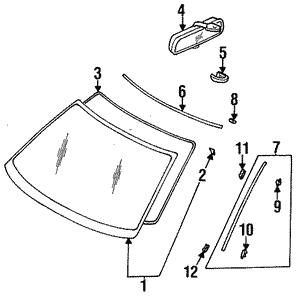65021AC010 Subaru Weatherstrip