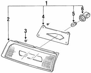 84912PA020 Subaru Combination Rearlight