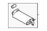 44300FG320 Subaru Muffler assy