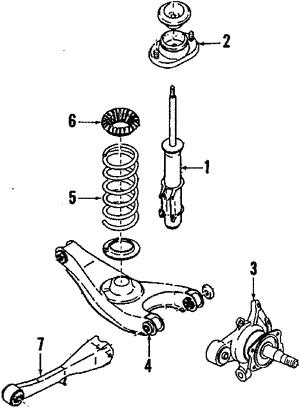 Shock absorbers Subaru: 721009740 Subaru Shock absorber assy
