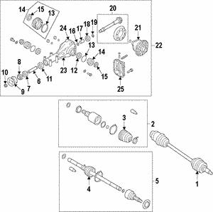 28421SC002 Subaru Drive shaft