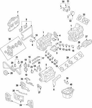 11008AA930 Subaru Block assy-cylinder