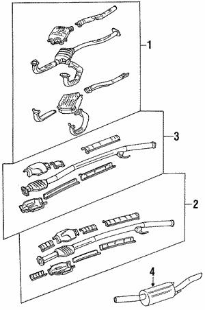 44301GA231 Subaru Exhaust system