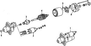 Engine starter motor Subaru XT: 23300AA371 Subaru Starter