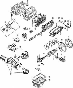 13070AA010 Subaru Timing belt tensioner pulley