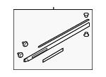 91112AL52B Subaru Lower Molding