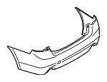 57702AL17A Subaru Bumper rear
