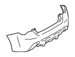 57704CA011 Subaru Bumper rear