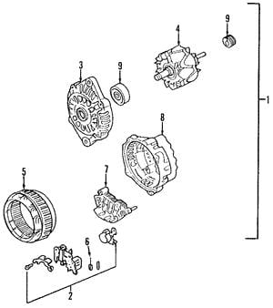 Subaru 23700AA5108A Alternator 23700AA5108A 23700AA5108A Subaru Alternator