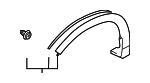 91112SJ200 Subaru Front fender trim right