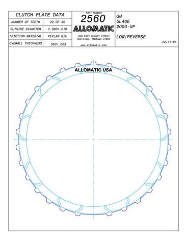 Allomatic 512560 Automatic friction viscous coupling disc 512560