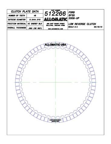 Allomatic 512266 Automatic friction viscous coupling disc 512266