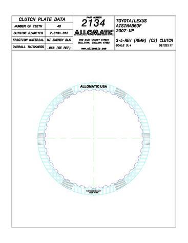 Allomatic 512134 Automatic friction viscous coupling disc 512134