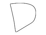 51358223814 BMW Glass side window