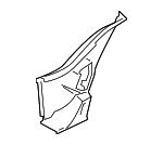 AIR DUCT, LATERAL, RIGHT:517110 BMW 51 11 8 056 506