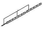 51772993571 BMW Rocker Molding Mount Plate