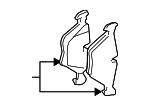 Disc brake pad set BMW 34 11 6 794 913
